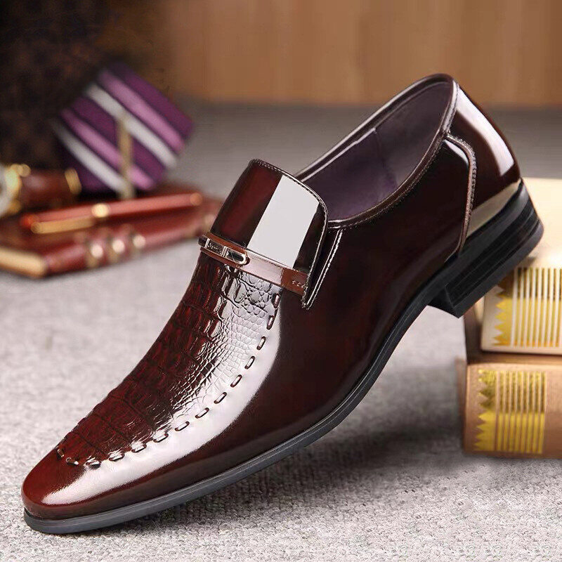 Sapato novos de couro de crocodilo | 50% de desconto🔥