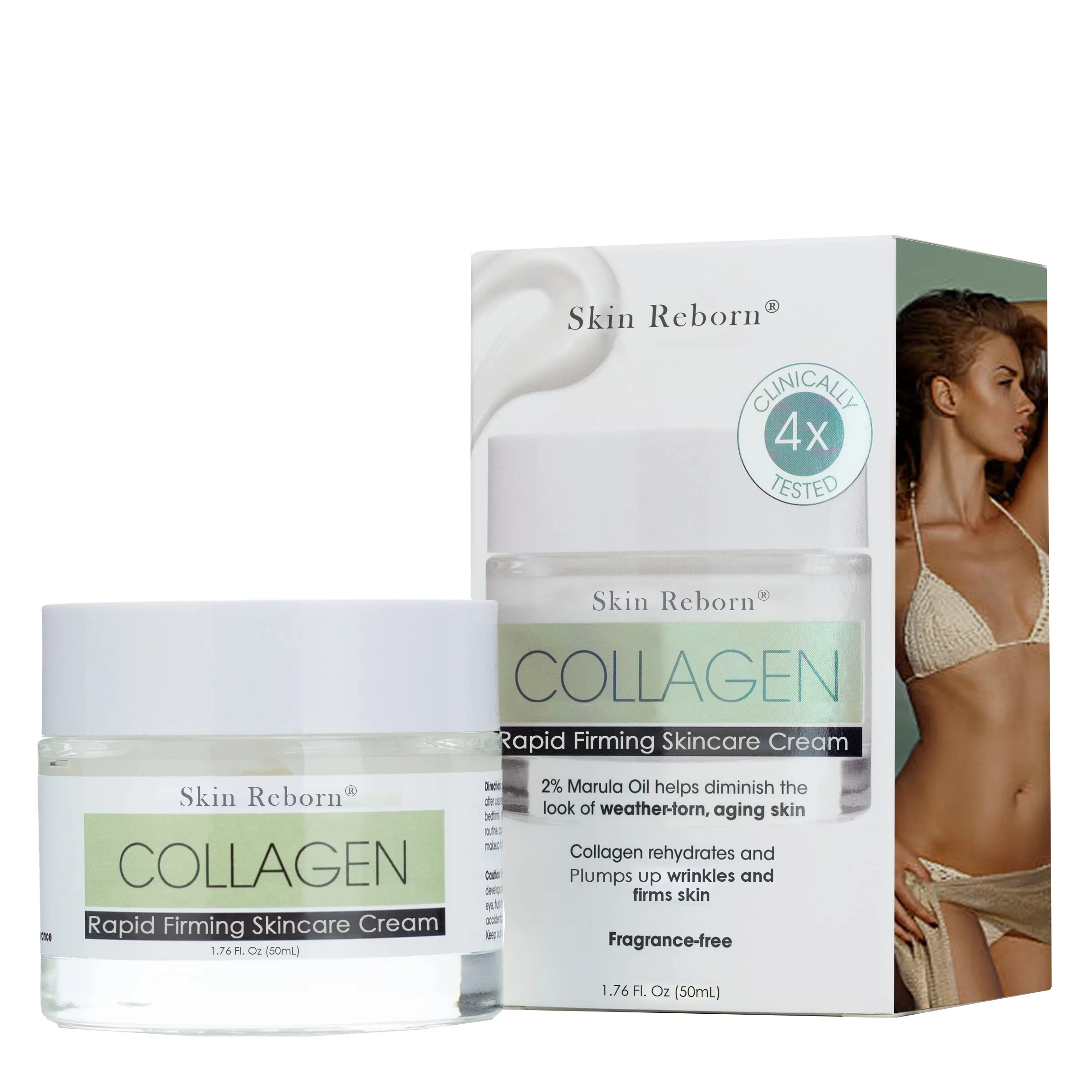 REBORN SKIN® COLLAGEN BOOST KRĒMS ĀTRAI STIPRINĀŠANAI UN LIFTINGAM