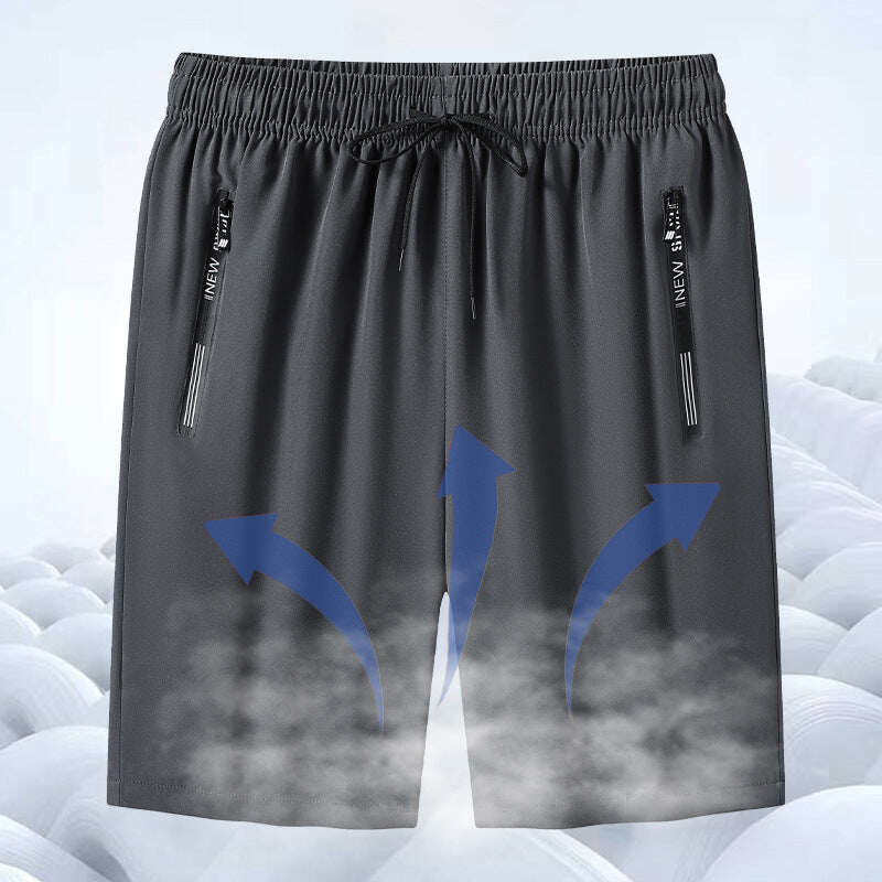 shorts de gelo de malha