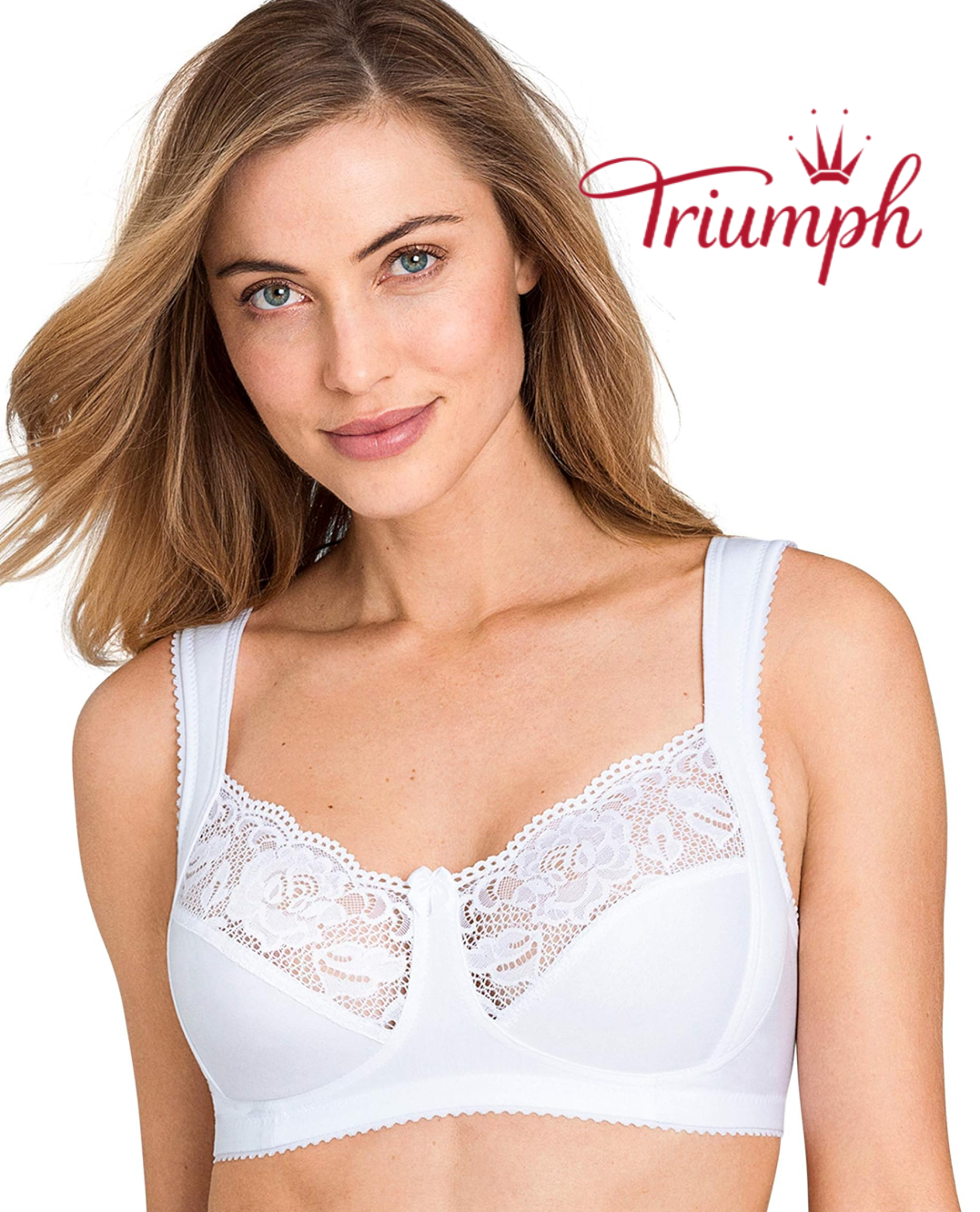 TRIUMPH - 3 kusy 🔥Krajková sexy podprsenka se širokými ramínky