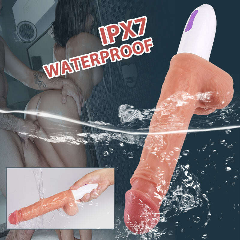 💘【HOT】 Stretch Lover Dildo 8 Teleskopické rotační vibrace a vyhřívání