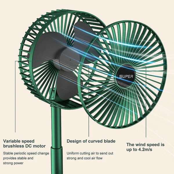 🔥Ventilador telescópico dobrável