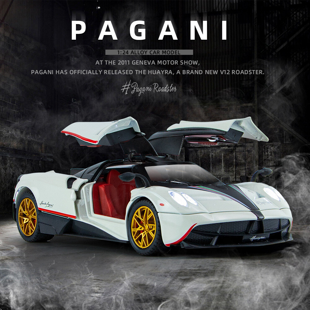 🎁1/24 Pagani Huayra Dinastia sportovní auto ze slitiny, kovový model hračka závodní model simulace gadget