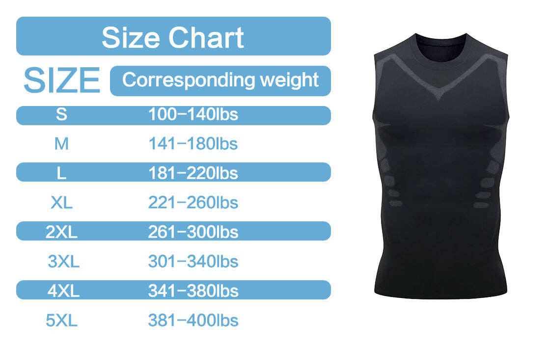 🦾NOVA VERSÃO 2023 EXPECTSKY IONIC SHAPING VEST, CONFORTÁVEL E RESPIRÁVEL ICE SILK FABRIC, PARA HOMENS MOLDAREM O CORPO PERFEITO（🔥🔥DESCONTO LIMITADO NOS ÚLTIMOS 30 MINUTOS⏳）