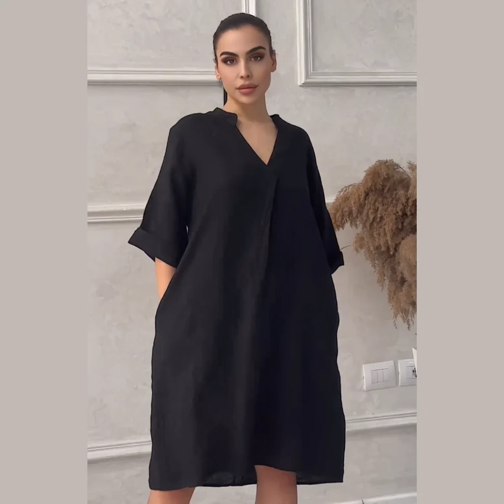 2024 New Women's Loose Shirt Dresses