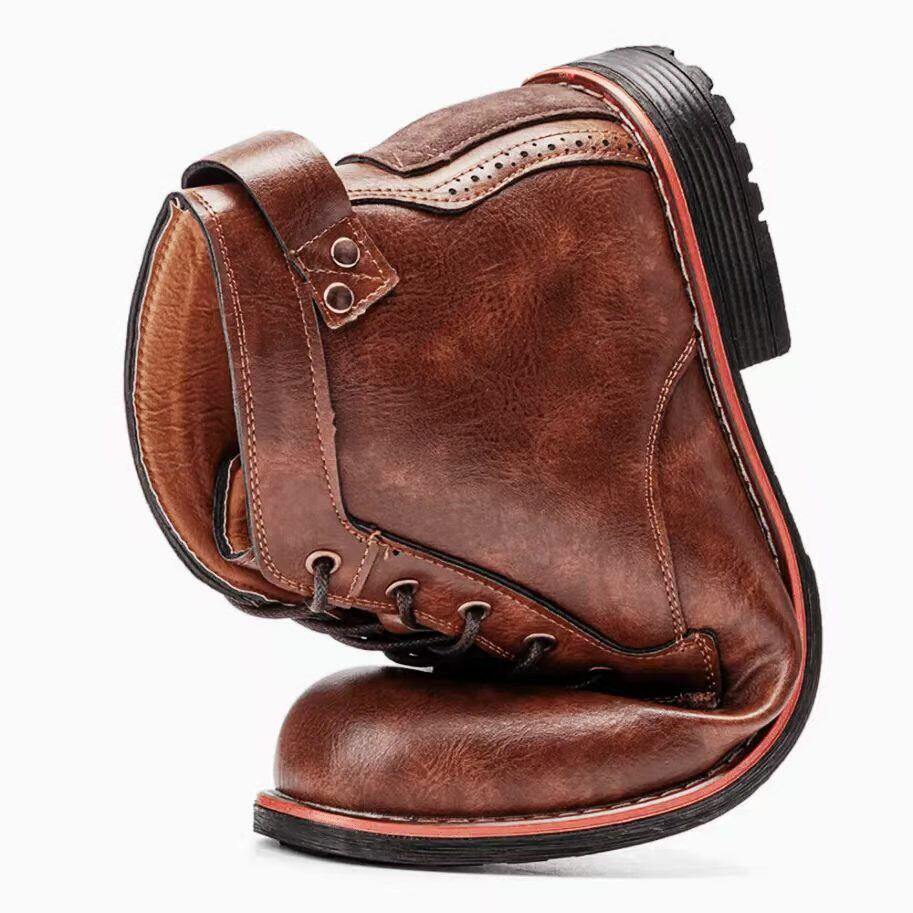 Bota de couro novas e elegantes para homem | Oferta de metade do preço!🔥