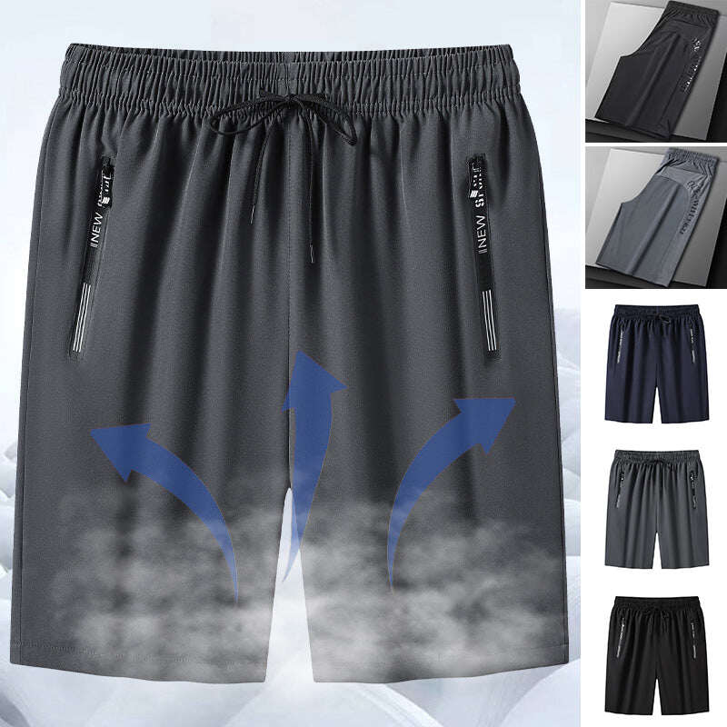 shorts de gelo de malha