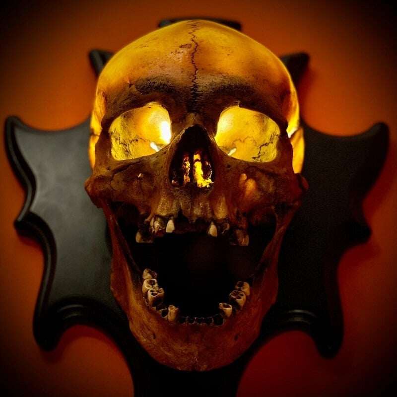 💀 Noční světlo zpívající Head Skull Lamp