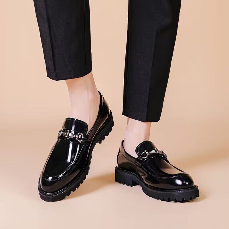 Mocassins de couro elegantes e clássicos para homem | 50% de desconto🔥