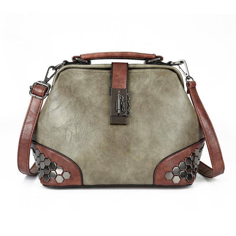 🔥Oferta bolsa de ombro feminina de couro vintage