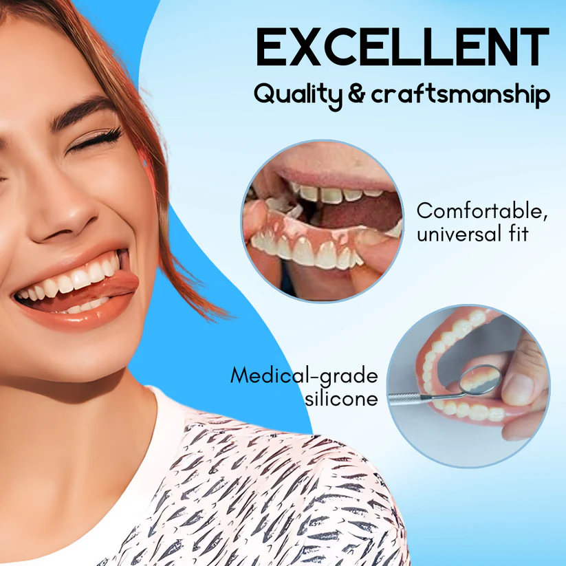 Conjunto de próteses dentárias de silicone Fivfivgo™