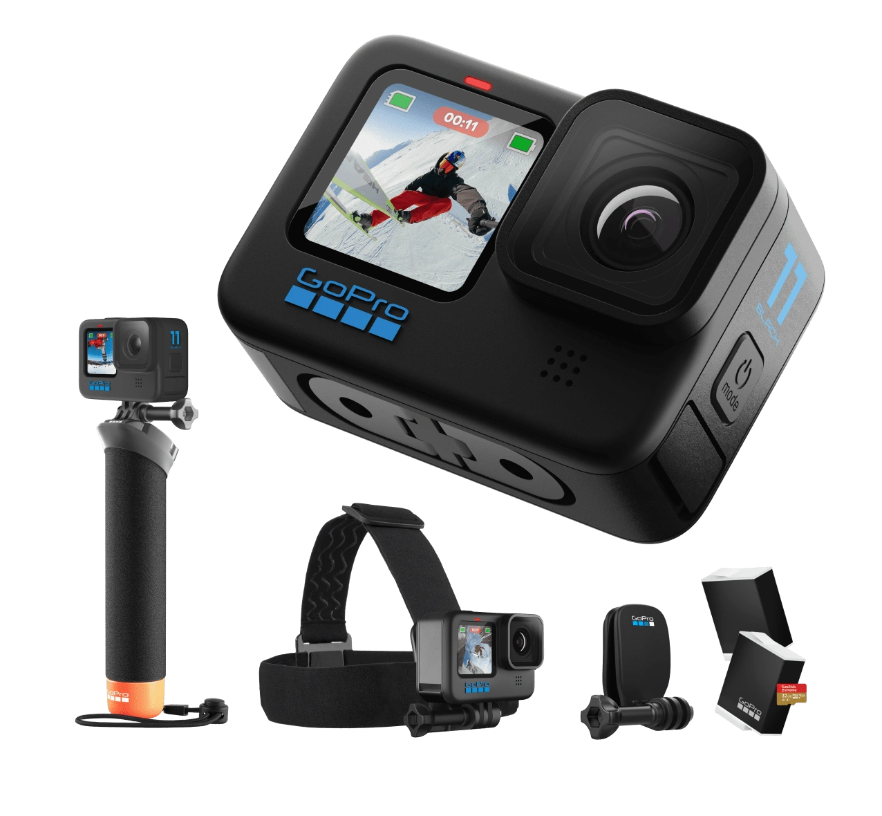 [Especial do 20º aniversário da GoPro] Câmera de ação à prova d'água preta GOPRO HERO11 - 90% de desconto por apenas 75 €