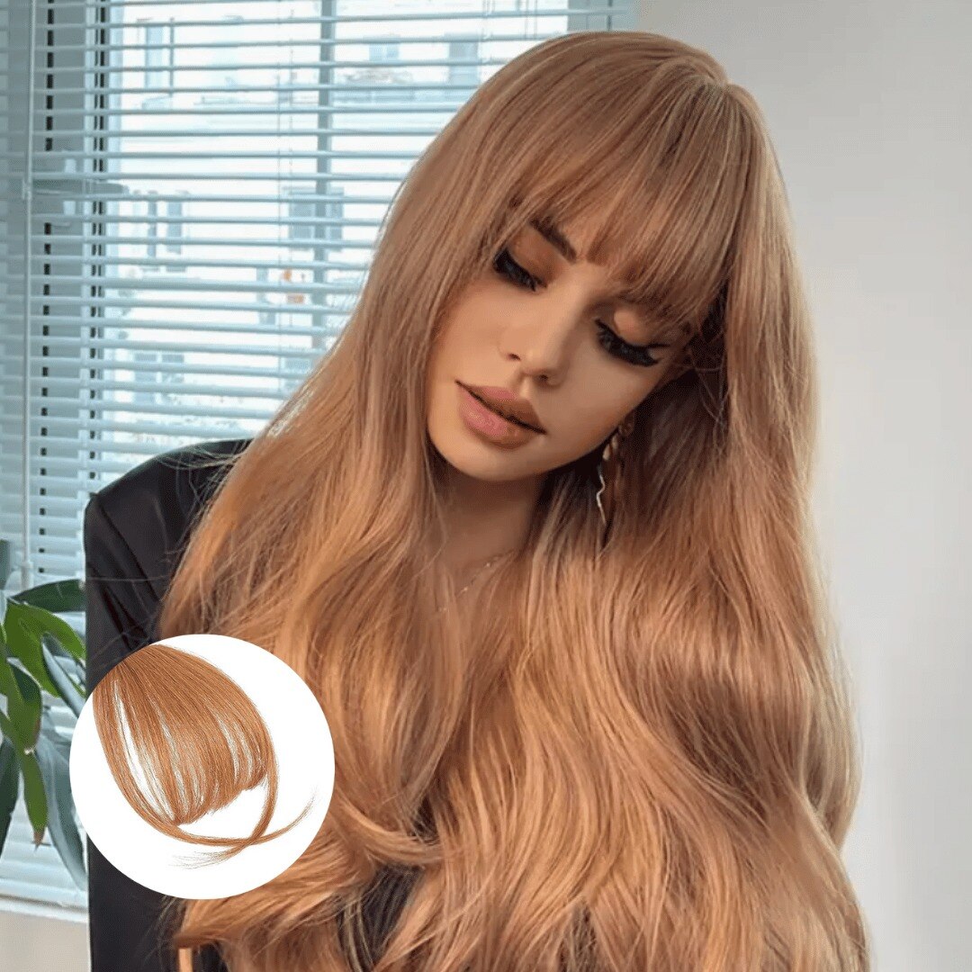 🔥{Promoção especial de 50%}🔥 Franjas com presilhas (cabelo real)