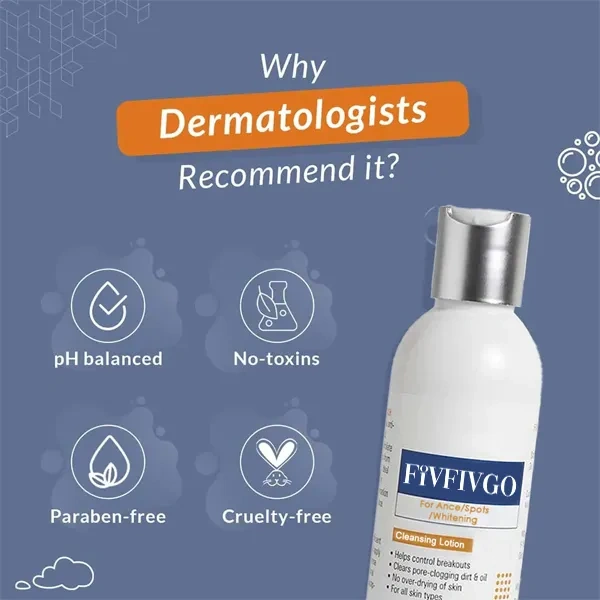 fivfivgo™ loção de limpeza para acne e borbulhas e acantose nigricans