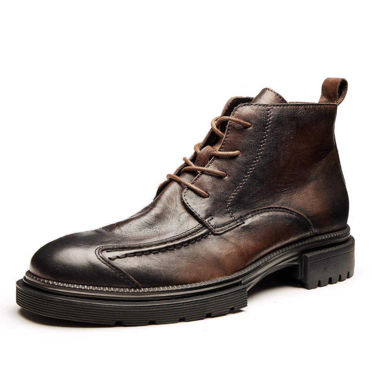 Bota de Pele Masculinas Retro Luxuosas