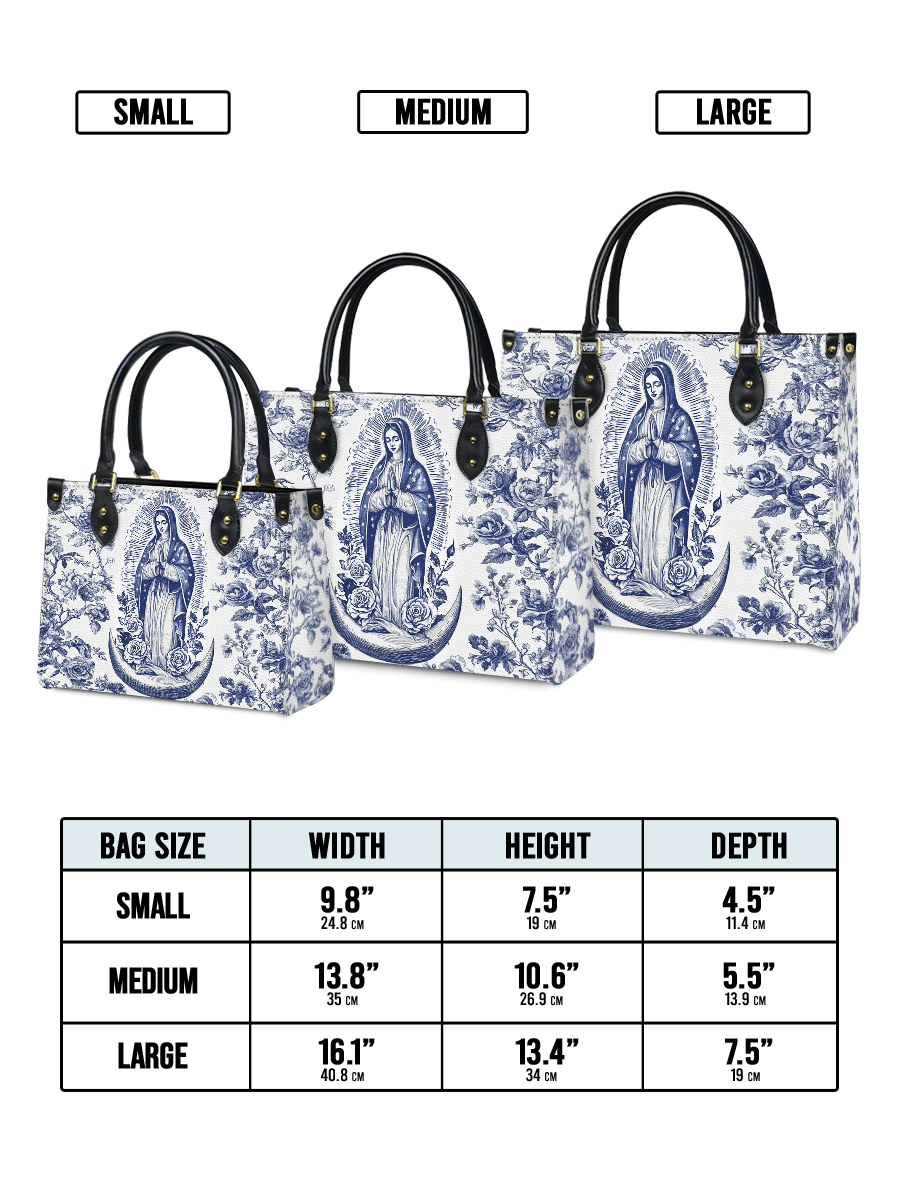 Catholight Sacred Serenity Virgin Mary Leather Bag