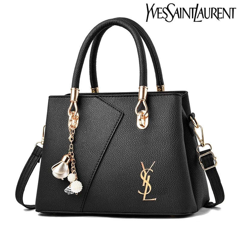 YSL® fashion δερμάτινη τσάντα ώμου μεγάλης χωρητικότητας