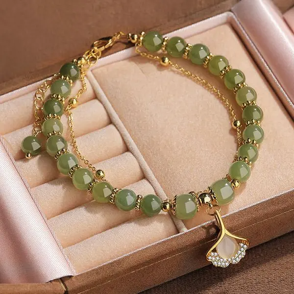 🎁【Compre 1 e ganhe 1】A pulseira de jade Hetian não é apenas bonita, mas também traz boa sorte