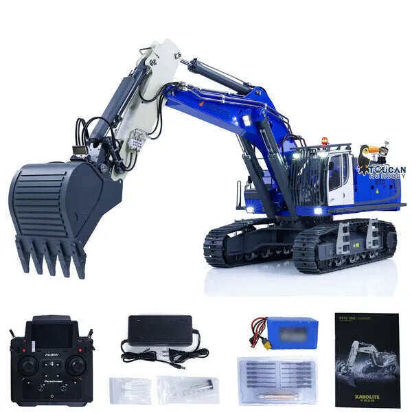 K970 100S Pro 1/14 hidraulikus RC kotrógép Fém szimulációs modell