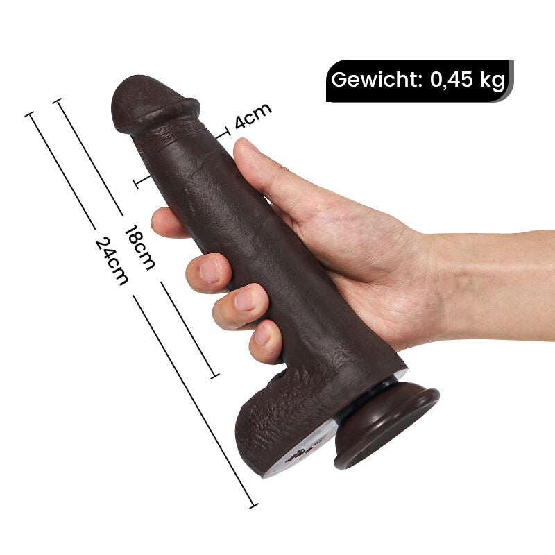 Eagle Realistic Dildo 18CM 3 Teleskopické 5 Vibrační