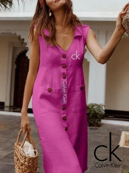 CALVIN KLEIN® A-LINE V-NYAKÚ RUHA