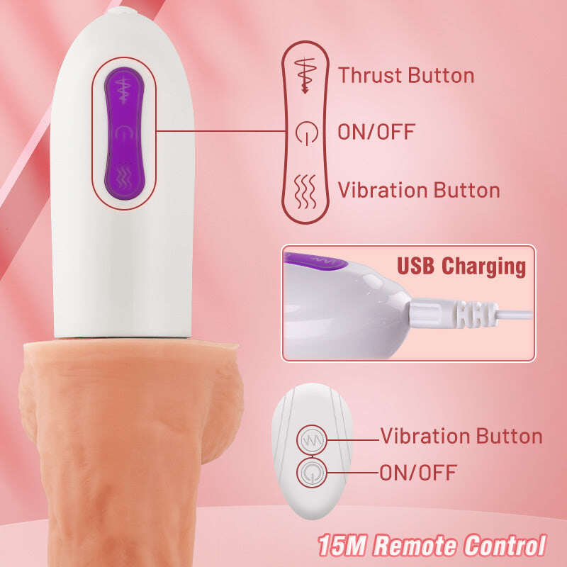 Arny - 8 Thrusting Rotating Vibrating Heating Dildo