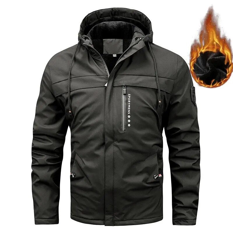 ⛄【M-6XL】🔥Jaquetas, casacos e algodão de veludo grosso masculino outono e inverno 2024 para homens