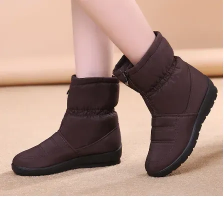 ✿ Botas de neve impermeáveis ​​femininas