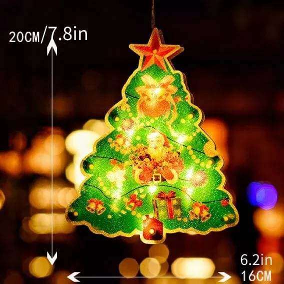 🎄Promoção antecipada de Natal - 49% de desconto🎊Luzes de ventosa para janela de Natal🎅