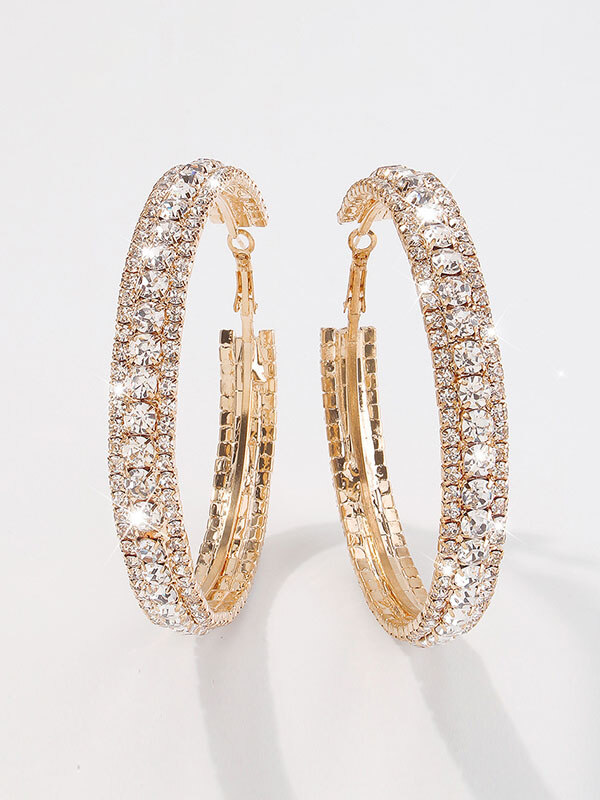 Brincos de strass Brincos Acessórios