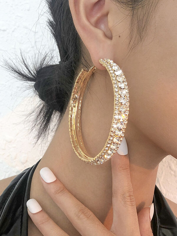 Brincos de strass Brincos Acessórios