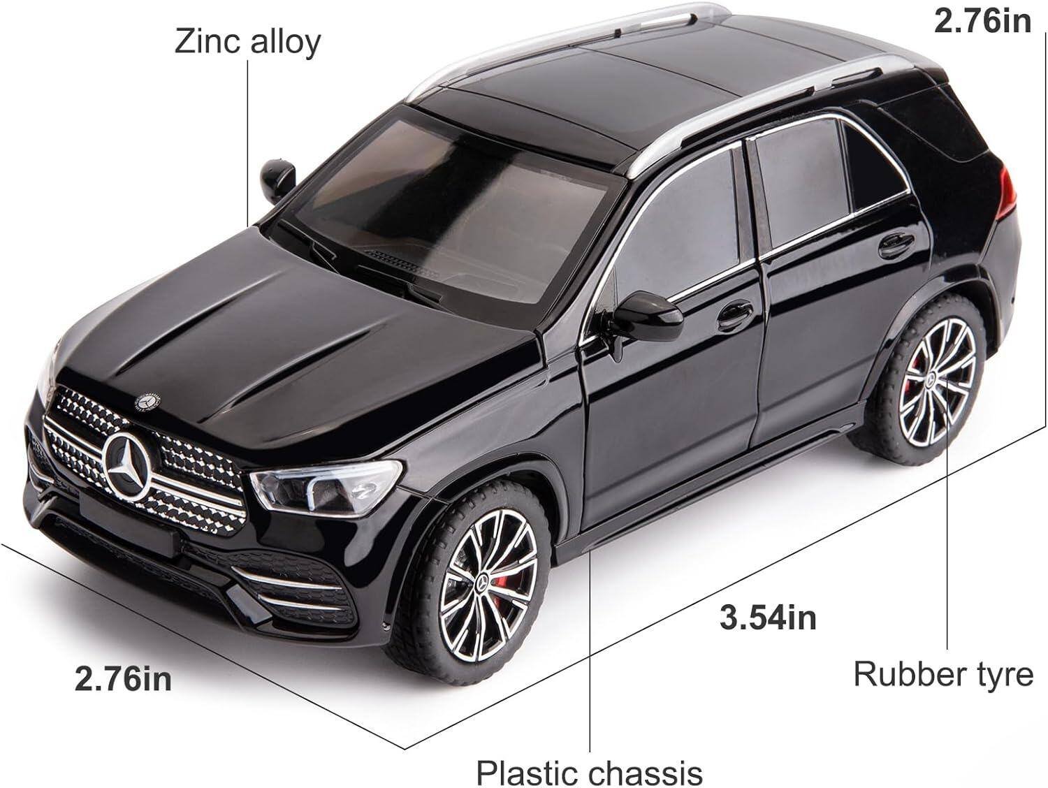 1:24 Carro de brinquedo Mercedes-Benz GLE 350 em alumínio fundido com som e luz