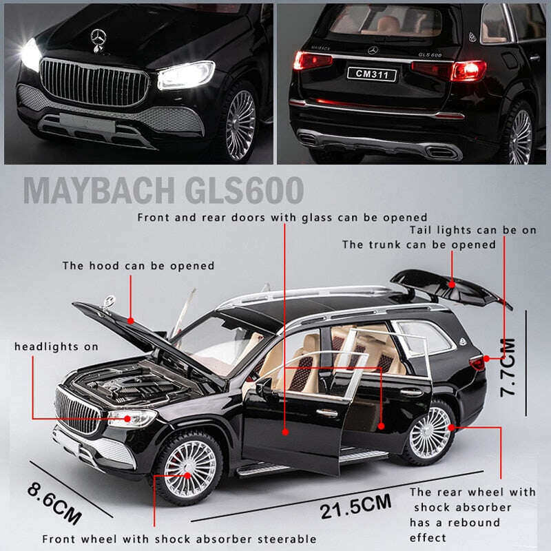 1:24 Mercedes Benz Maybach Gls600 Fundido