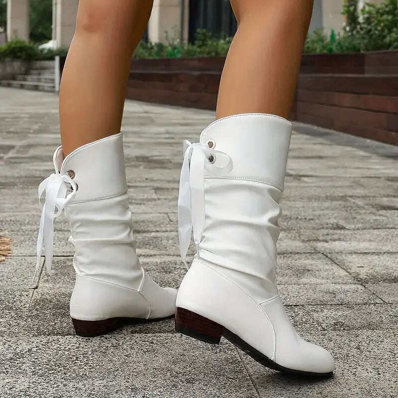 🔥Botas de senhora elegantes com atacadores e botas quentes