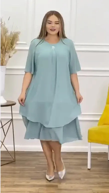 🌷🎁[COMPRE 1, GANHE 1 GRÁTIS][S-5XL] ❤️2024 NOVOS VESTIDOS DE CHIFFON DE ALTA QUALIDADE