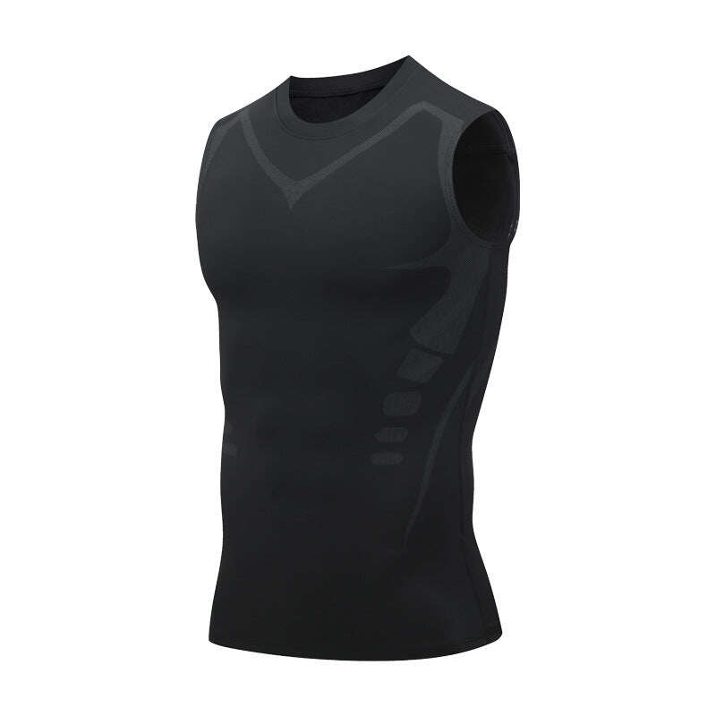 🦾NOVA VERSÃO 2023 EXPECTSKY IONIC SHAPING VEST, CONFORTÁVEL E RESPIRÁVEL ICE SILK FABRIC, PARA HOMENS MOLDAREM O CORPO PERFEITO（🔥🔥DESCONTO LIMITADO NOS ÚLTIMOS 30 MINUTOS⏳）