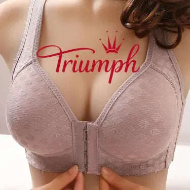 Triumph elülső gomb vezeték nélküli megereszkedésgátló melltartó [M-2XL]