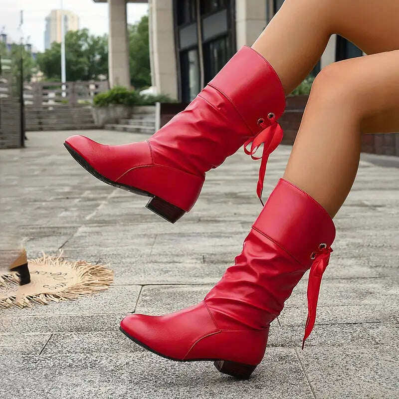 🔥Botas de senhora elegantes com atacadores e botas quentes