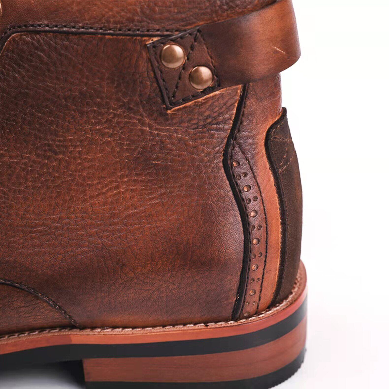 Bota de couro novas e elegantes para homem | Oferta de metade do preço!🔥