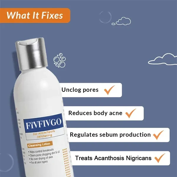 fivfivgo™ loção de limpeza para acne e borbulhas e acantose nigricans