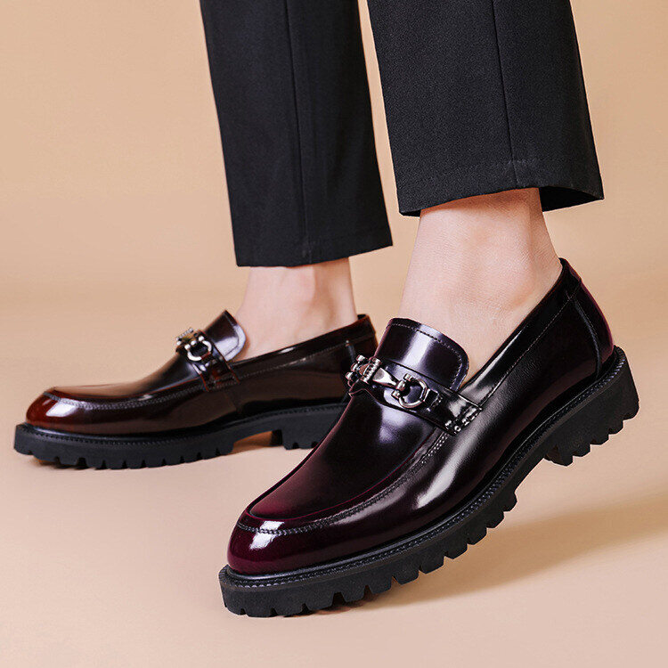 Mocassins de couro elegantes e clássicos para homem | 50% de desconto🔥