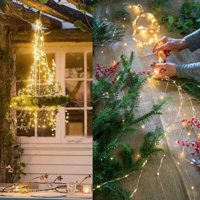 🎄Promoção de Natal 50% DE DESCONTO🎅✨Luzes de Natal LED Firefly Twinkle Bunch