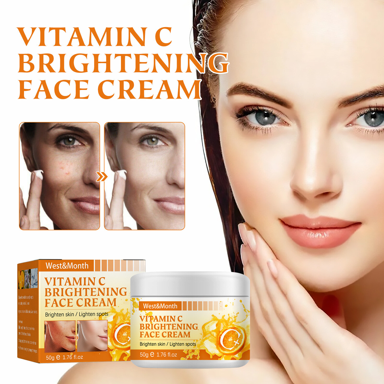 West&Month™ Creme de Vitamina C - Elimina as manchas de acne