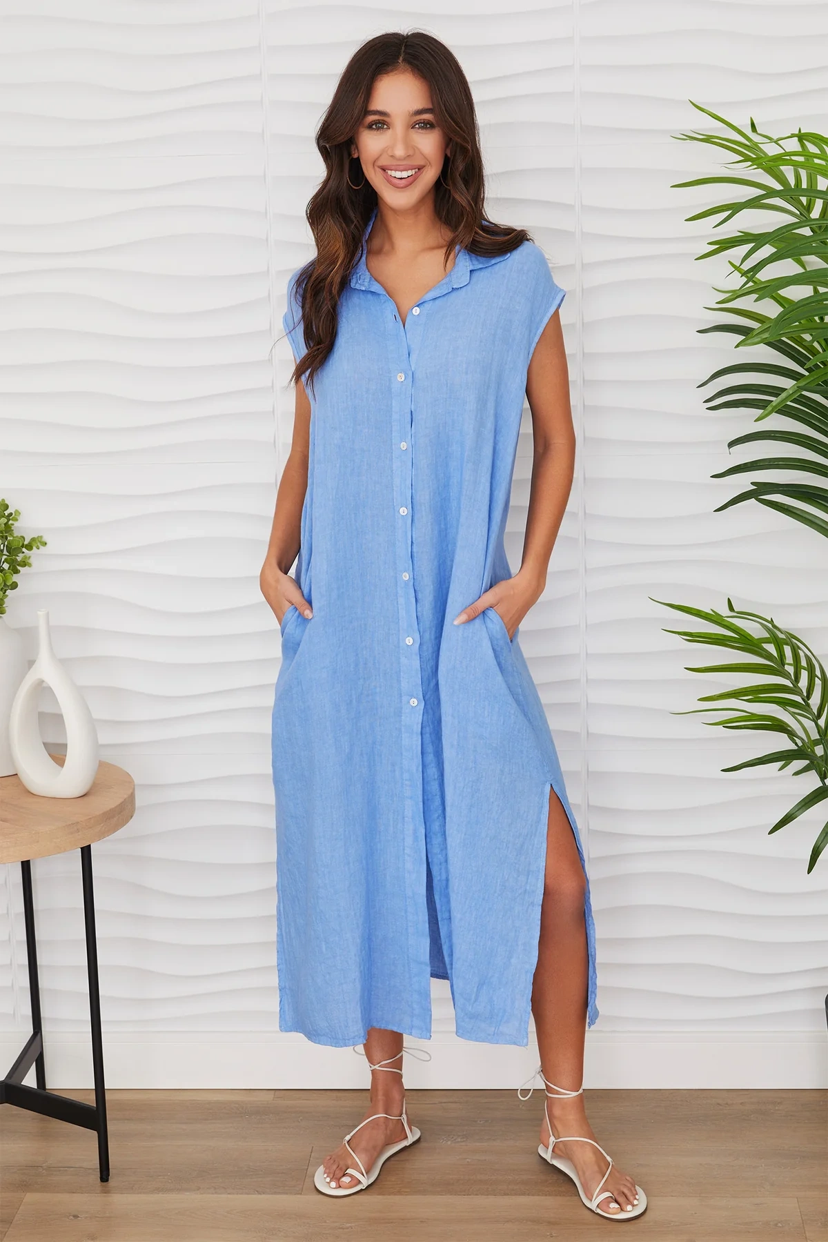 THE ALAIA VISCOSE KAFTAN DRESS