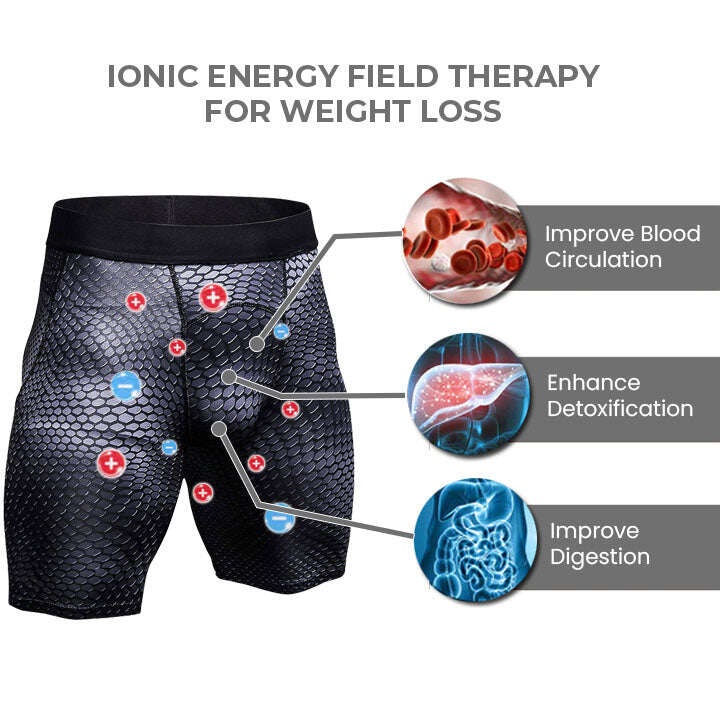 Pánské kompresní šortky Oveallgo™ IONIC Energy Field Therapy