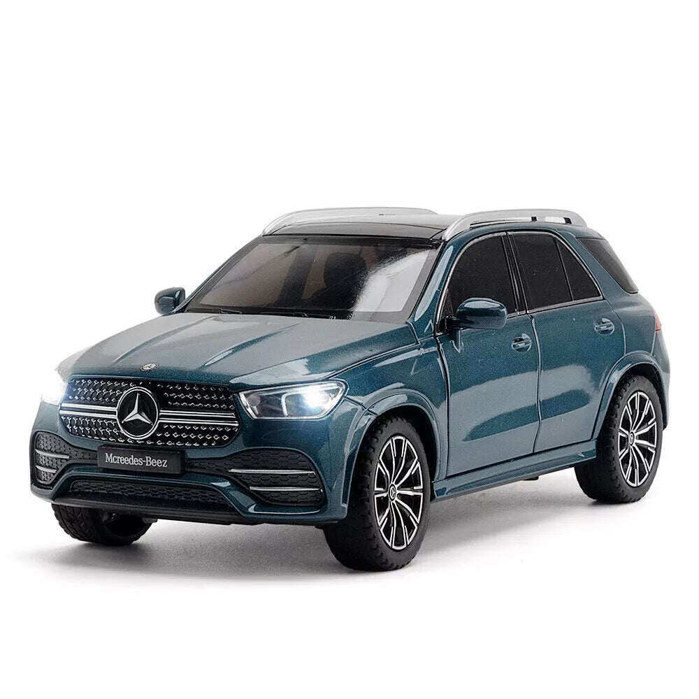 1:24 Carro de brinquedo Mercedes-Benz GLE 350 em alumínio fundido com som e luz