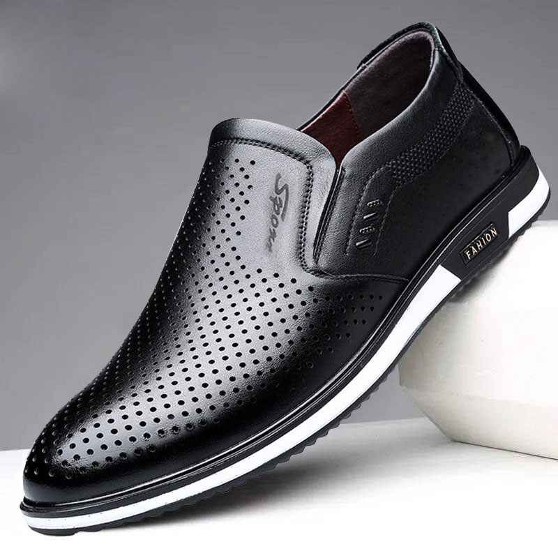 Nova moda mocassins de couro para homem