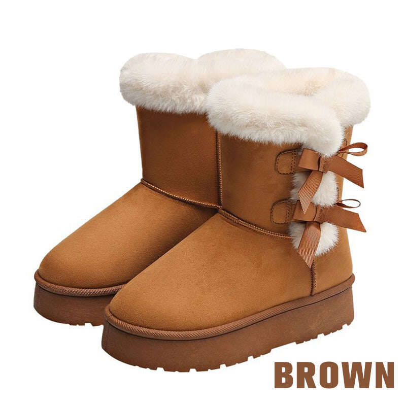 Ženski plišasti metuljček Classic Chunky Snow Boots