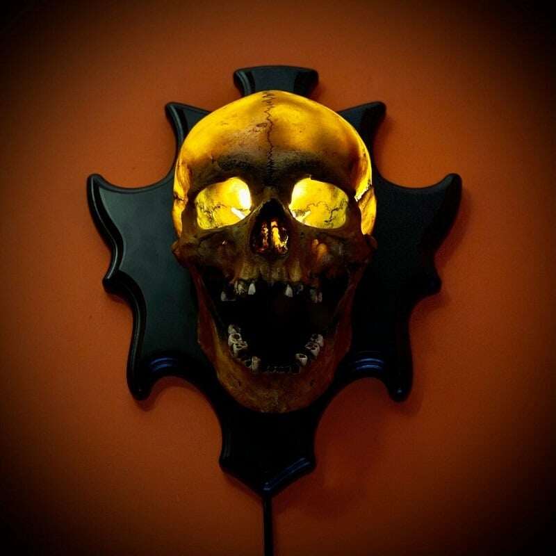 💀 Noční světlo zpívající Head Skull Lamp