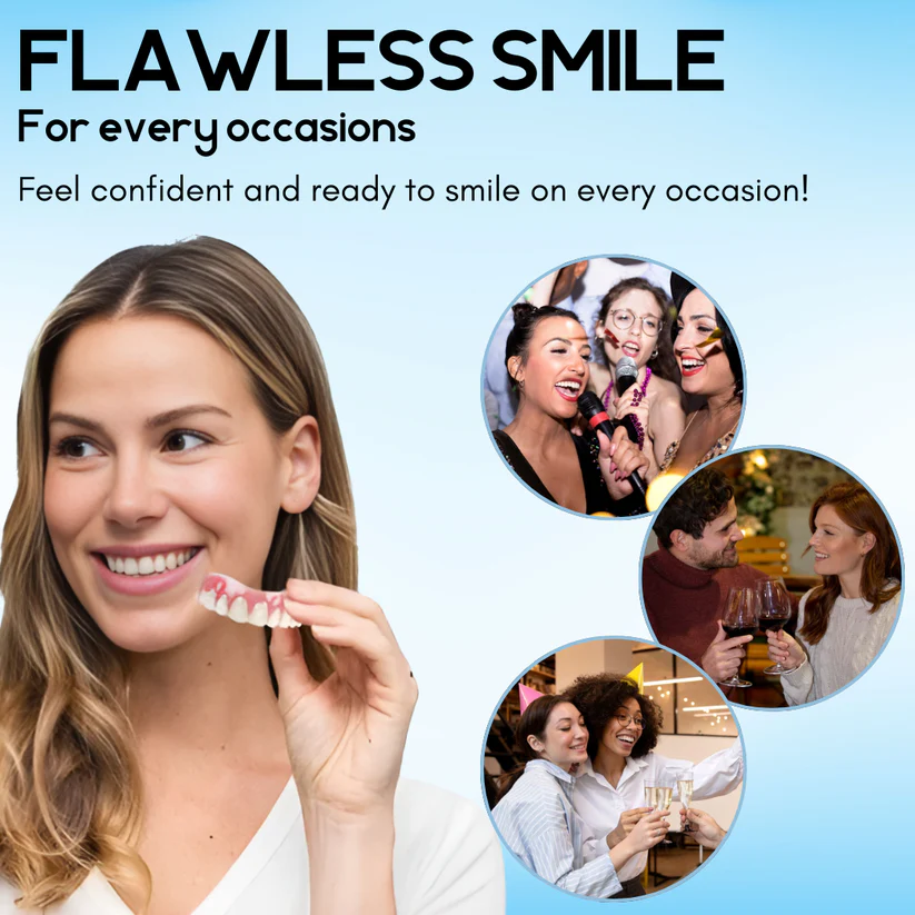 Conjunto de próteses dentárias de silicone Fivfivgo™